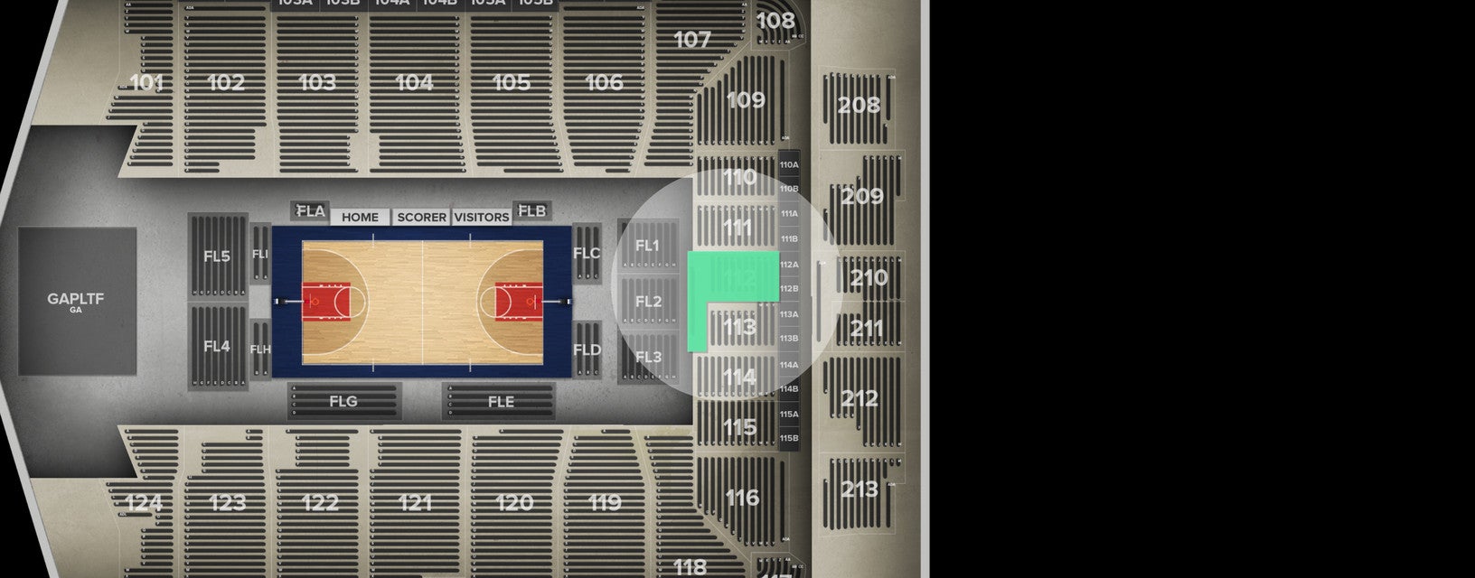 Seat view from Lower