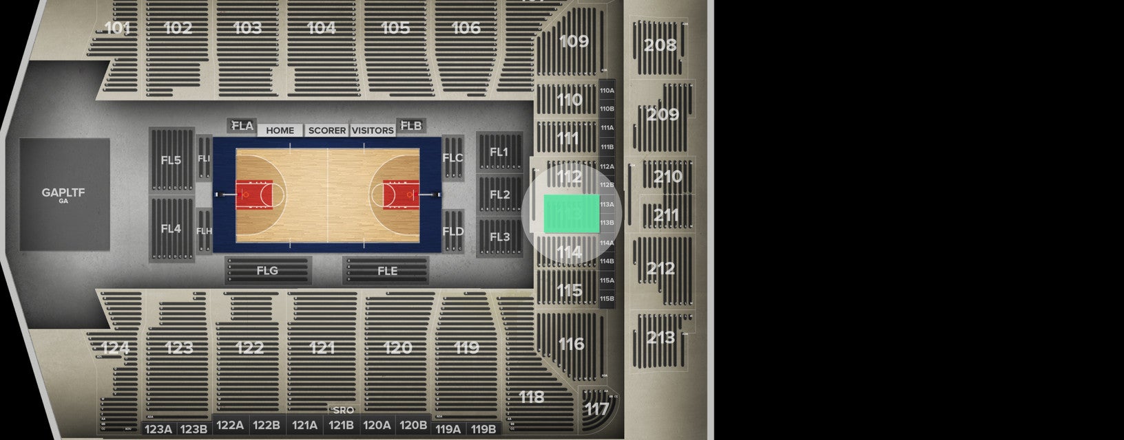 Seat view from Lower