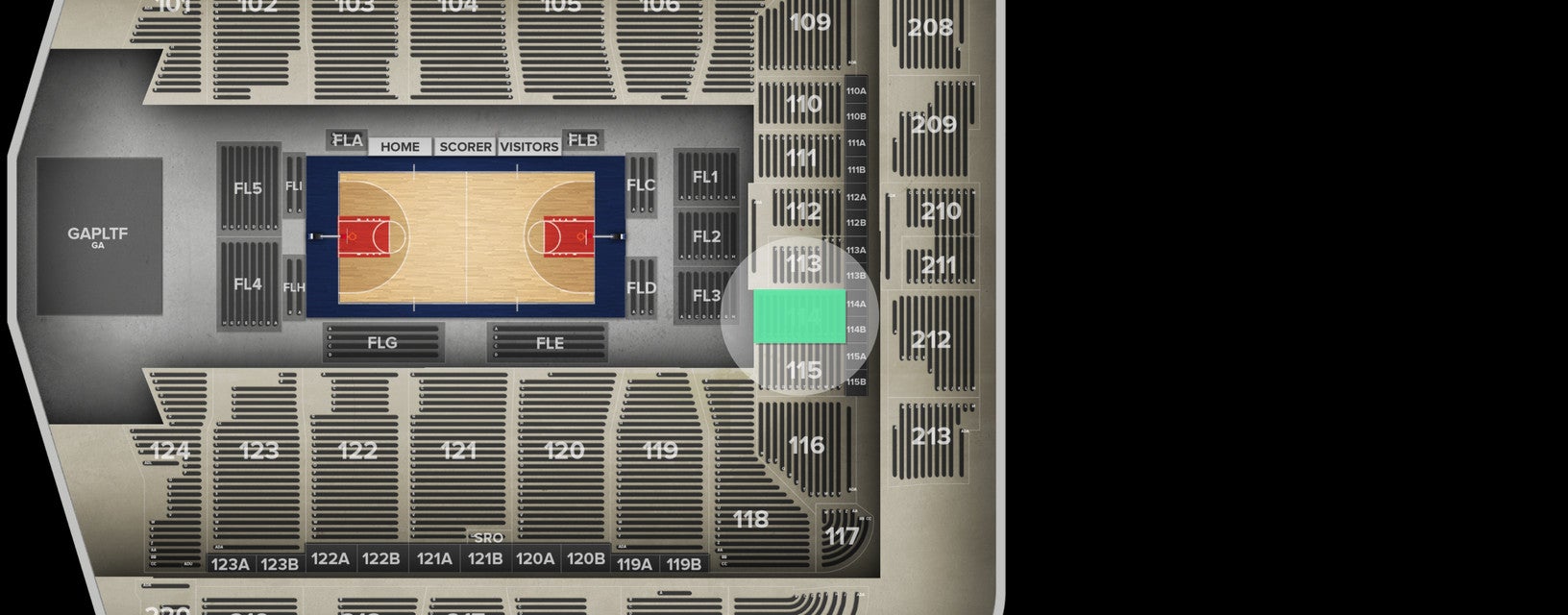 Seat view from Lower