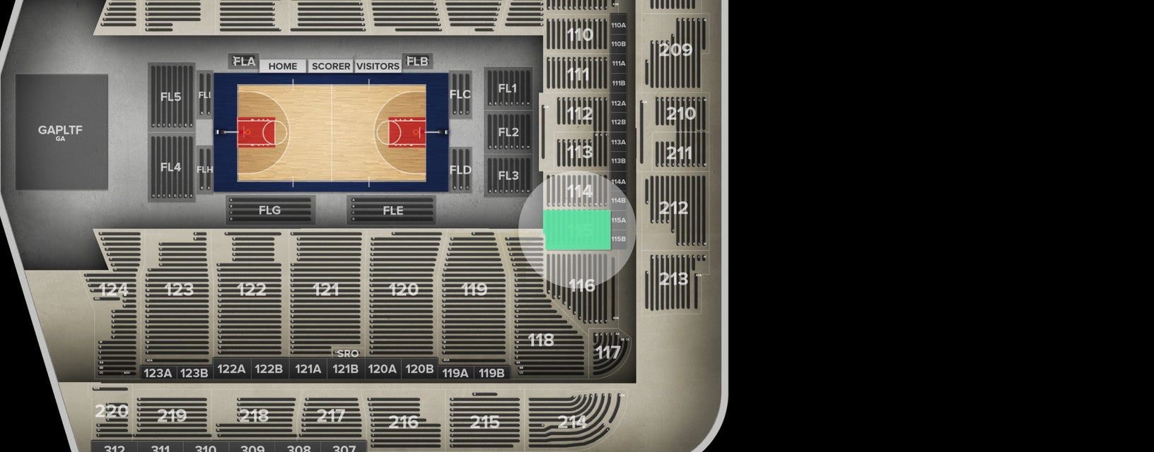 Seat view from Lower