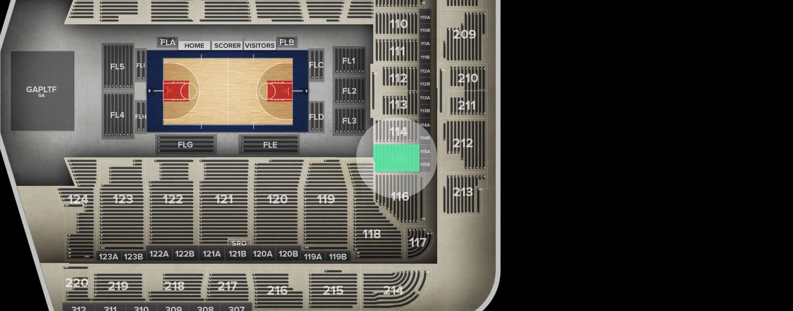 Seat view from Lower