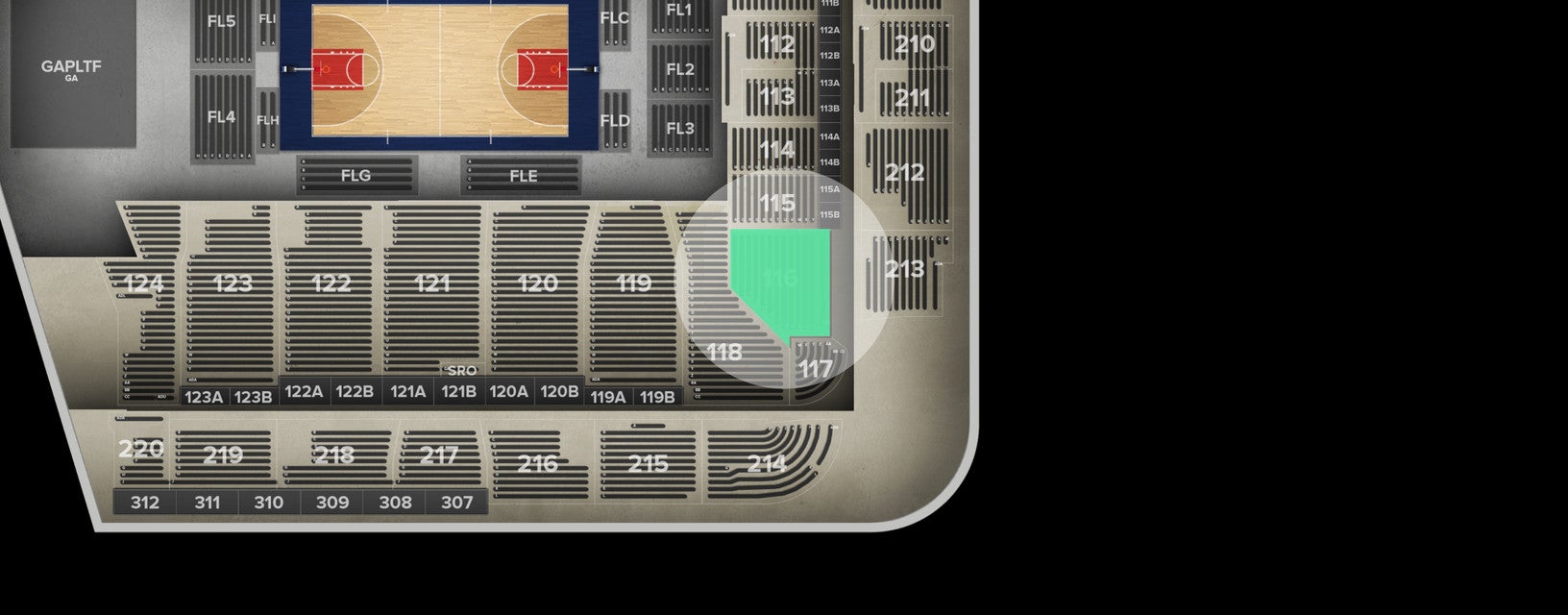 Seat view from Lower