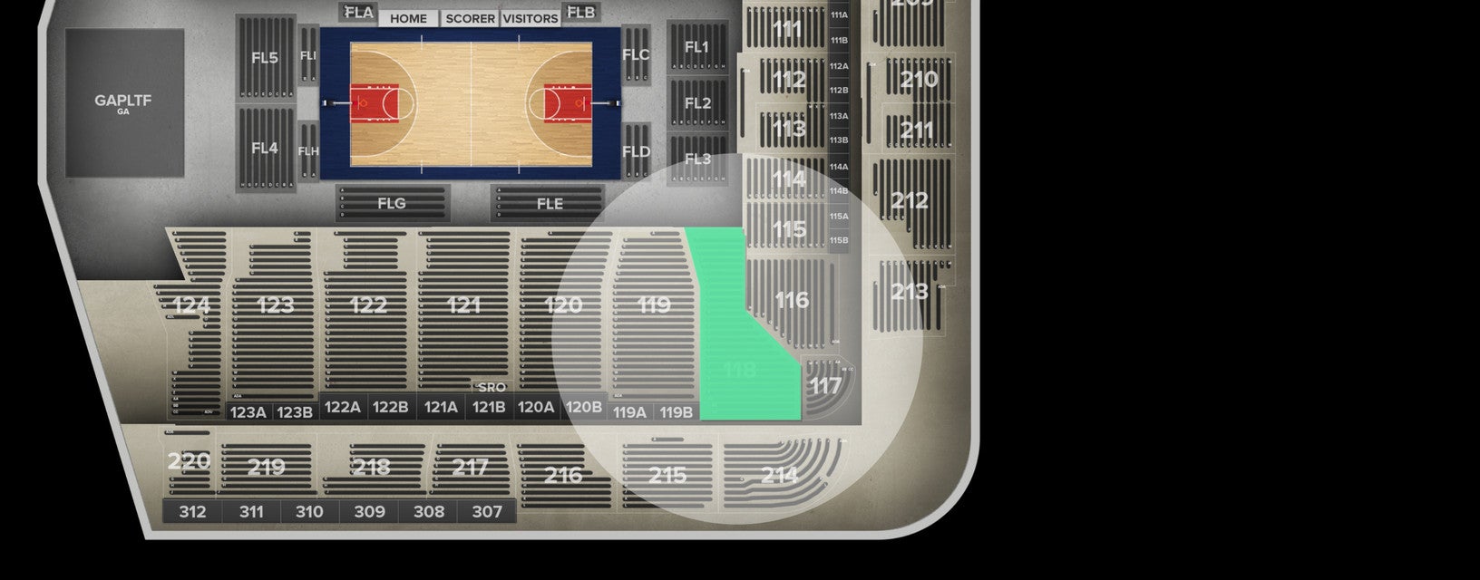 Seat view from Lower