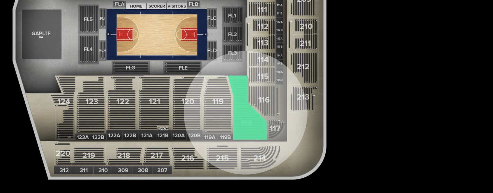 Seat view from Lower