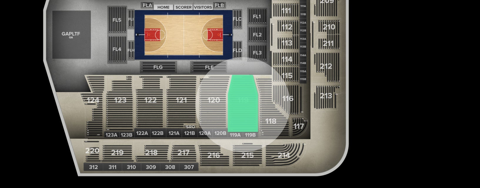 Seat view from Lower