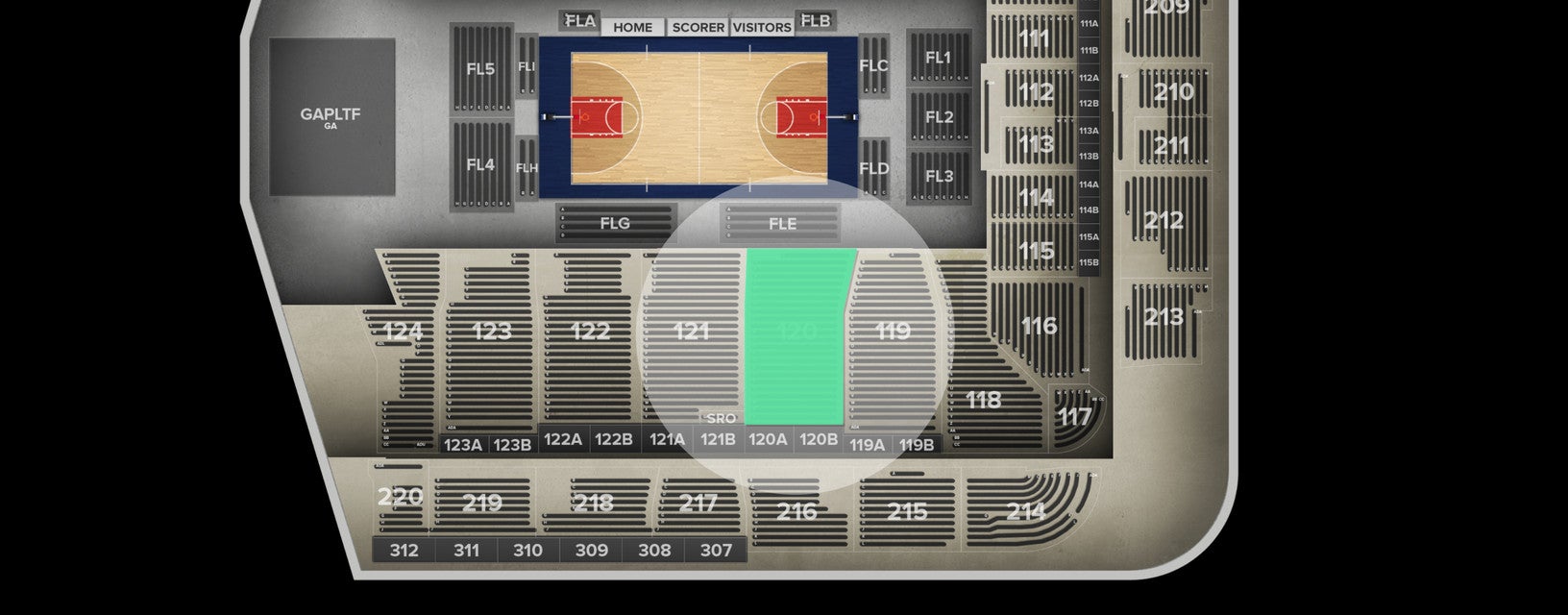 Seat view from Lower