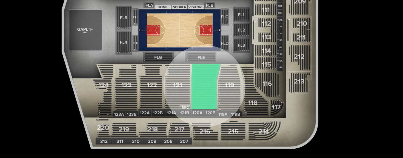 Seat view from Lower