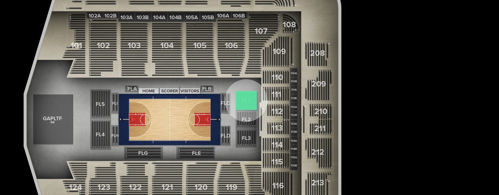 Seat view from Floor