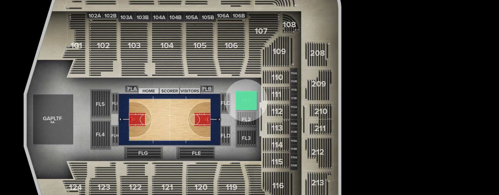 Seat view from Floor