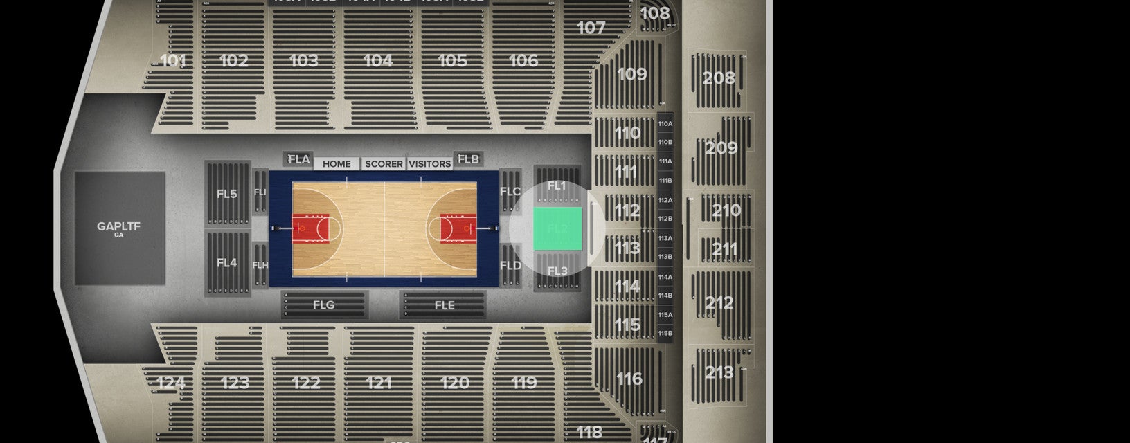 Seat view from 