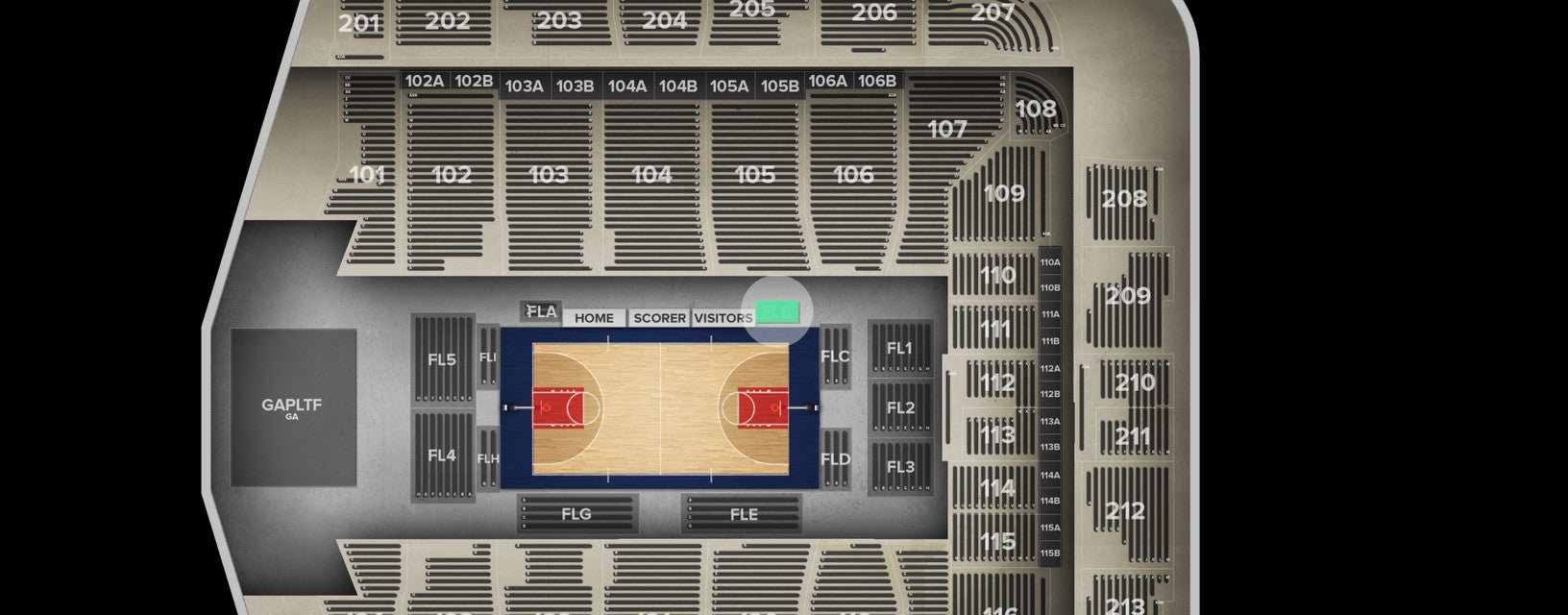 Seat view from 