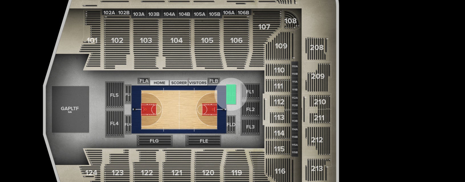 Seat view from Floor
