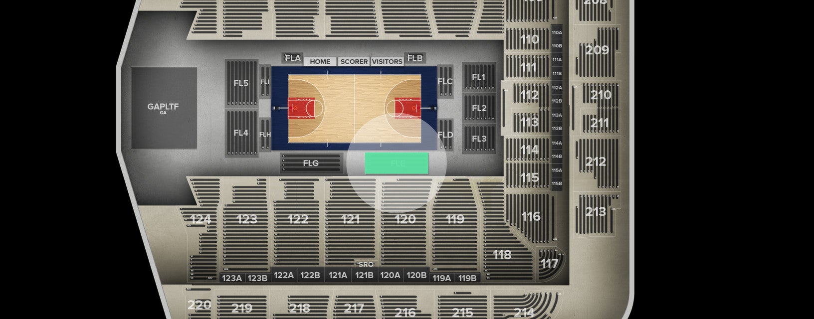 Seat view from Floor