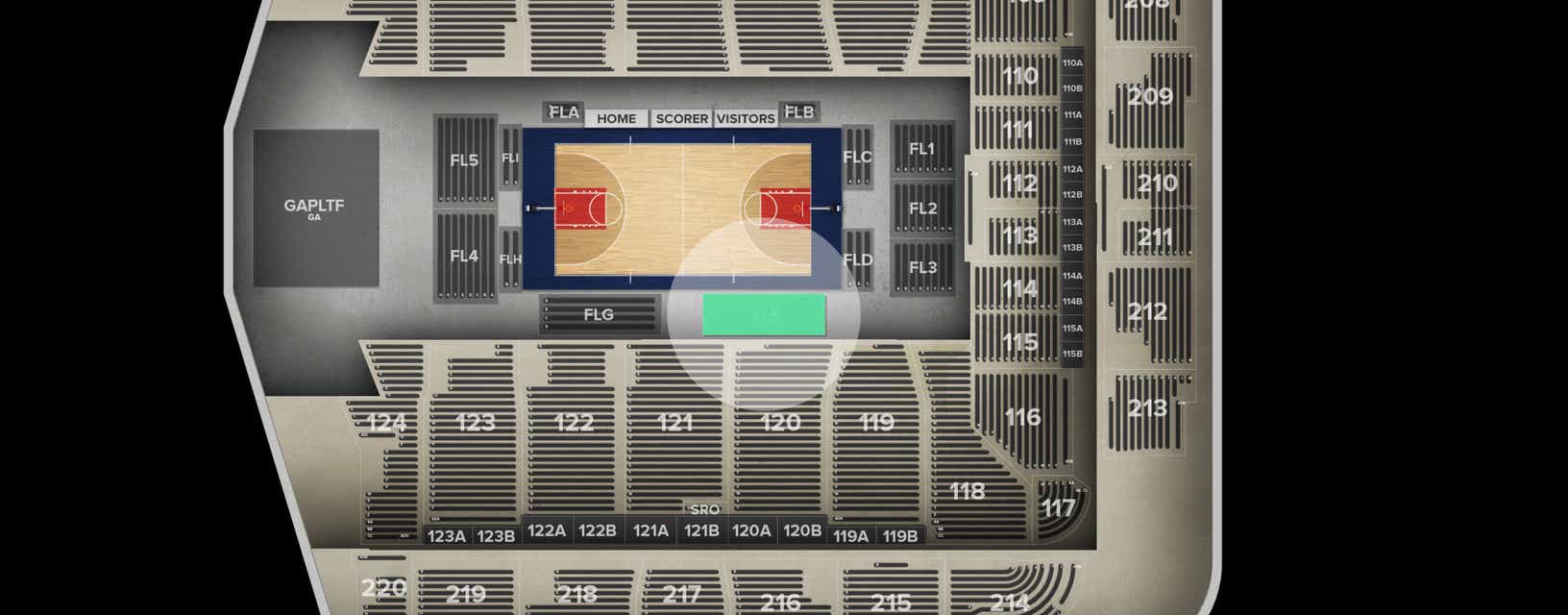 Seat view from Floor