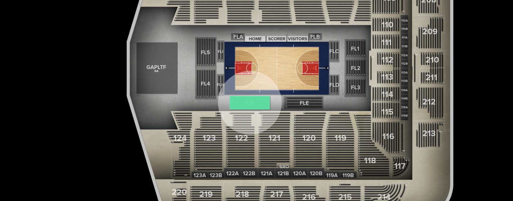 Seat view from