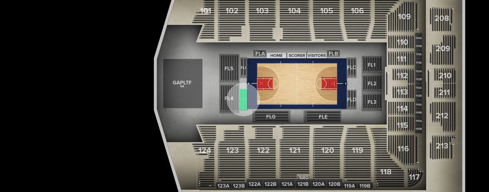 Seat view from Floor
