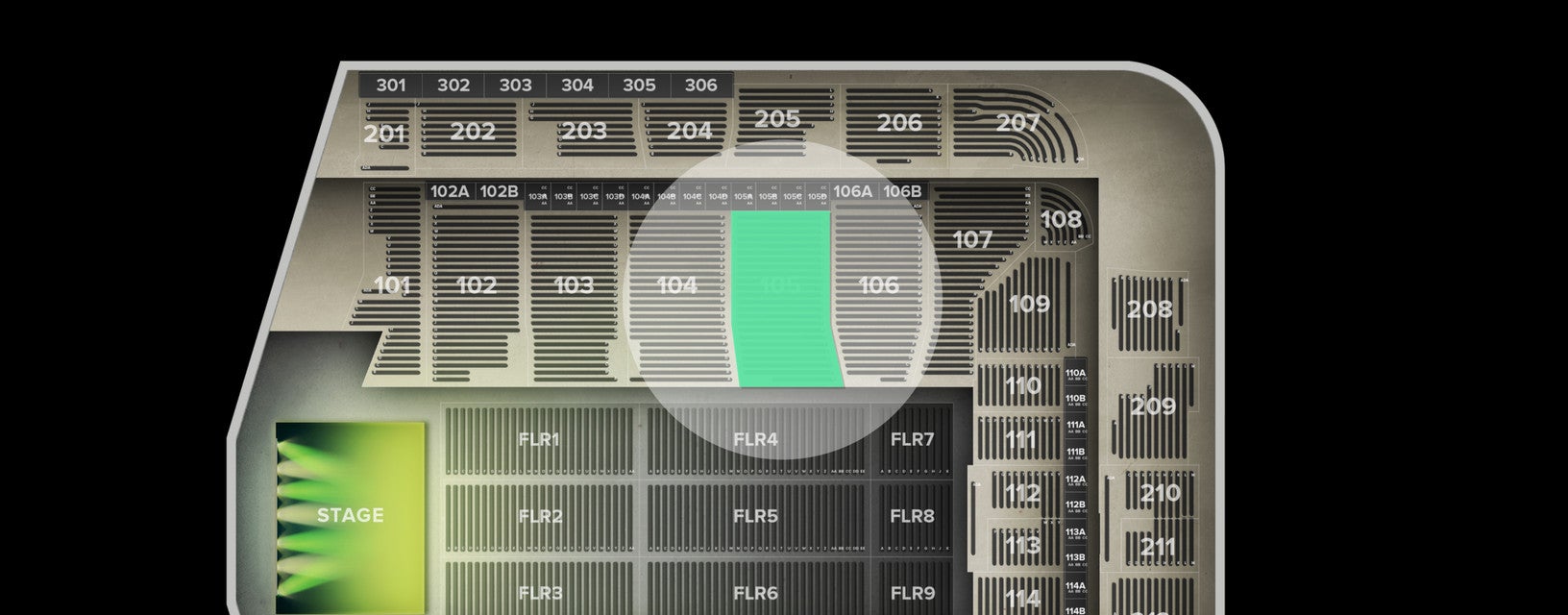 Seat view from Lower