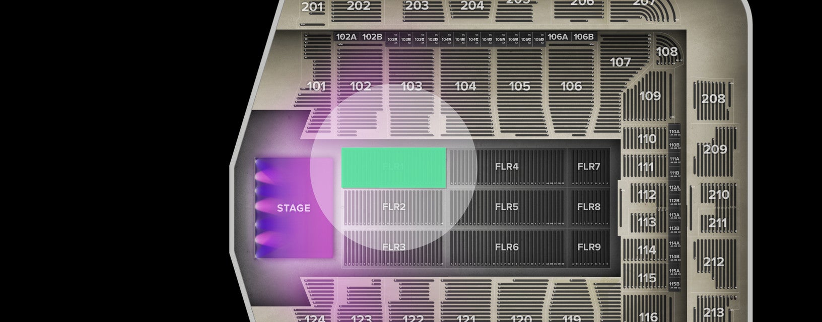 Seat view from Floor
