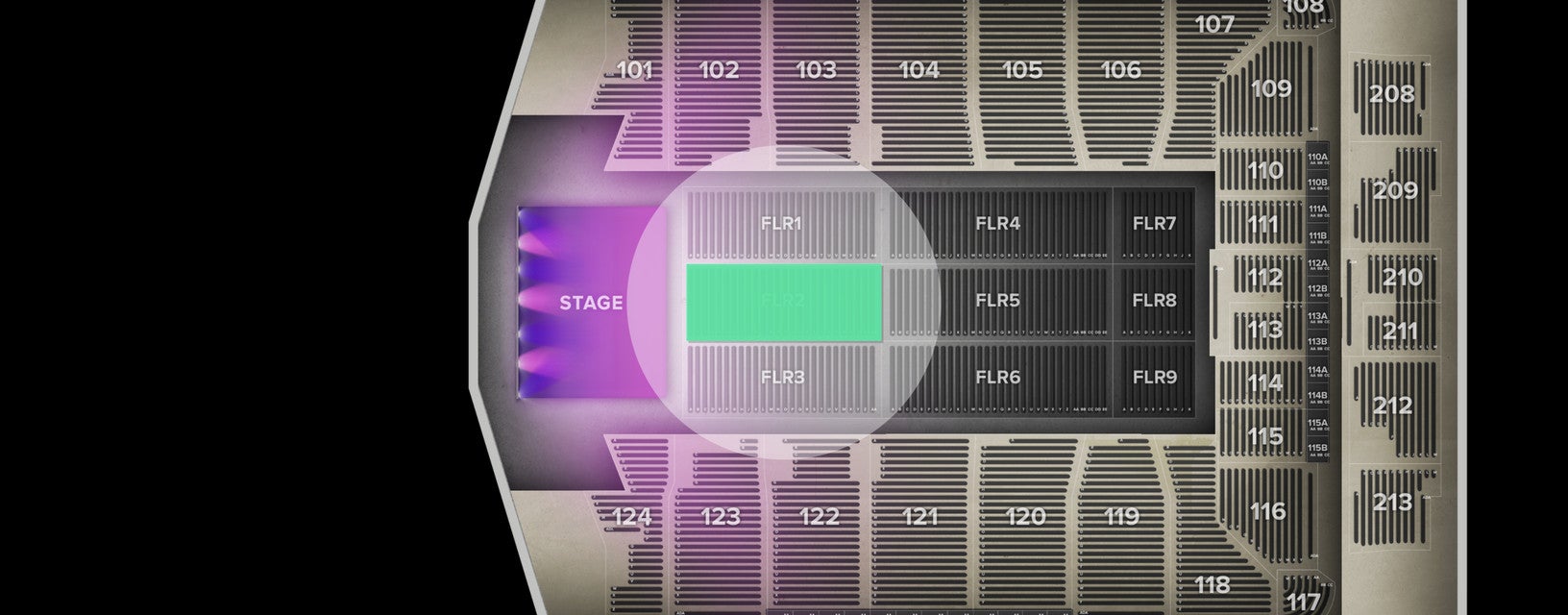 Seat view from Floor