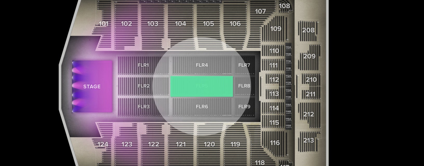 Seat view from Floor