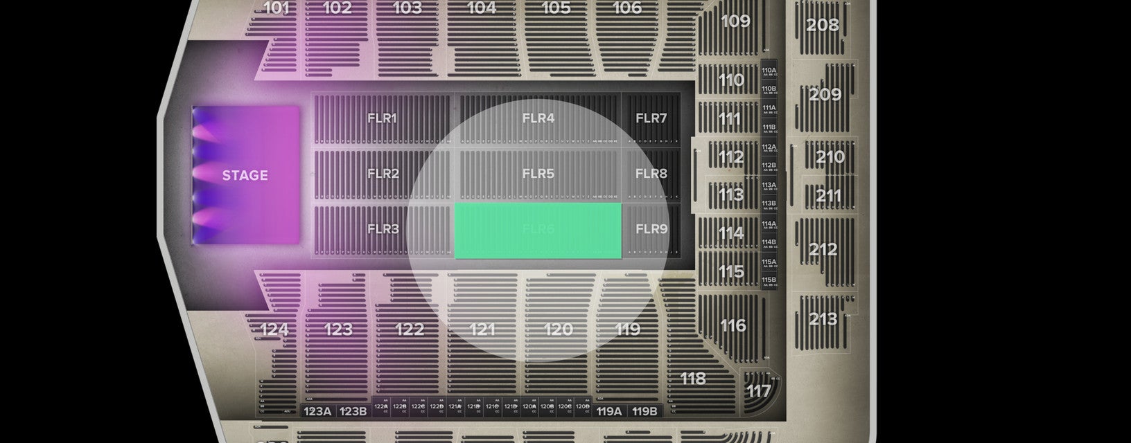 Seat view from Floor