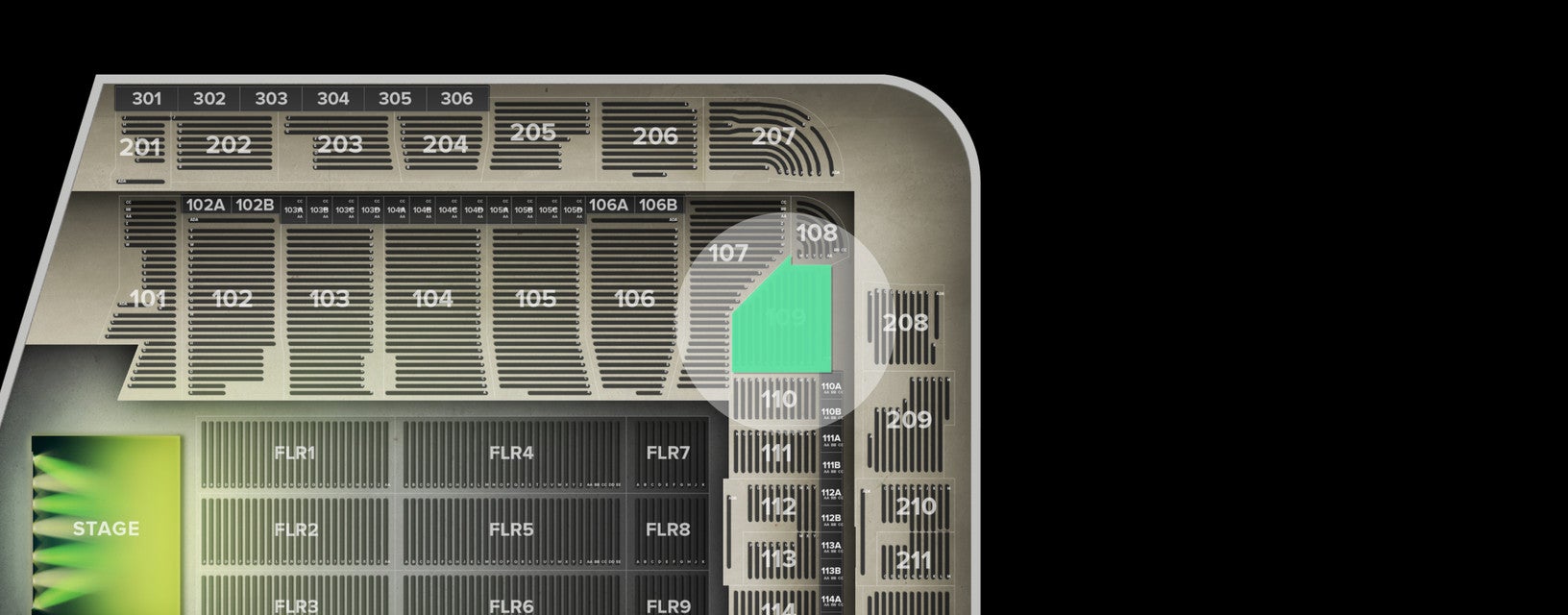 Seat view from Lower