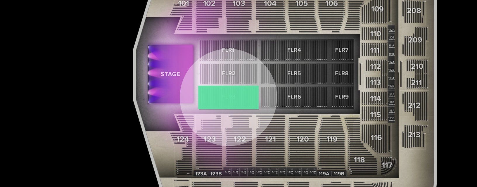 Seat view from Floor