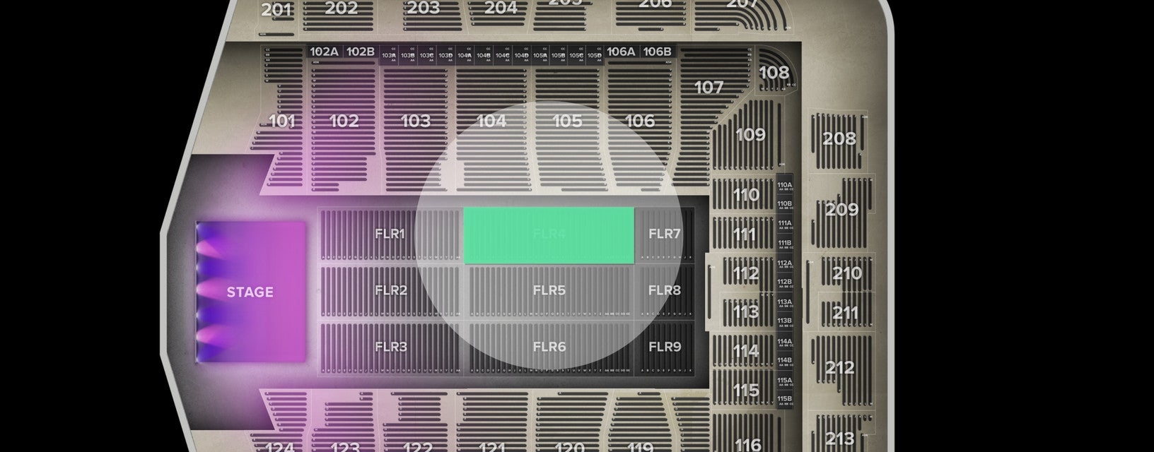 Seat view from Floor
