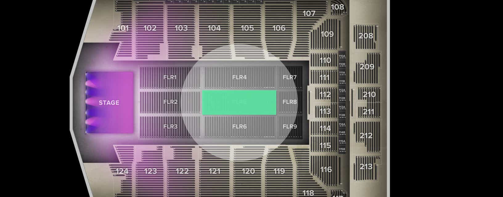 Seat view from Floor