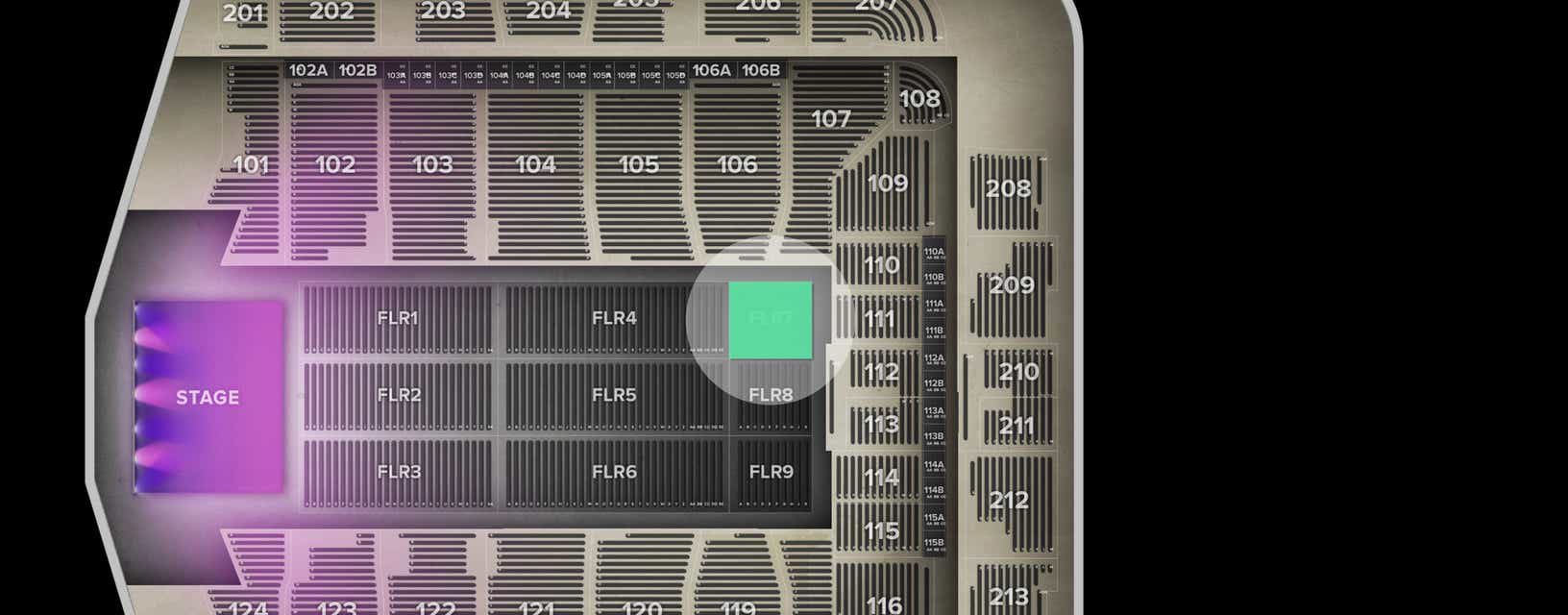 Seat view from Floor