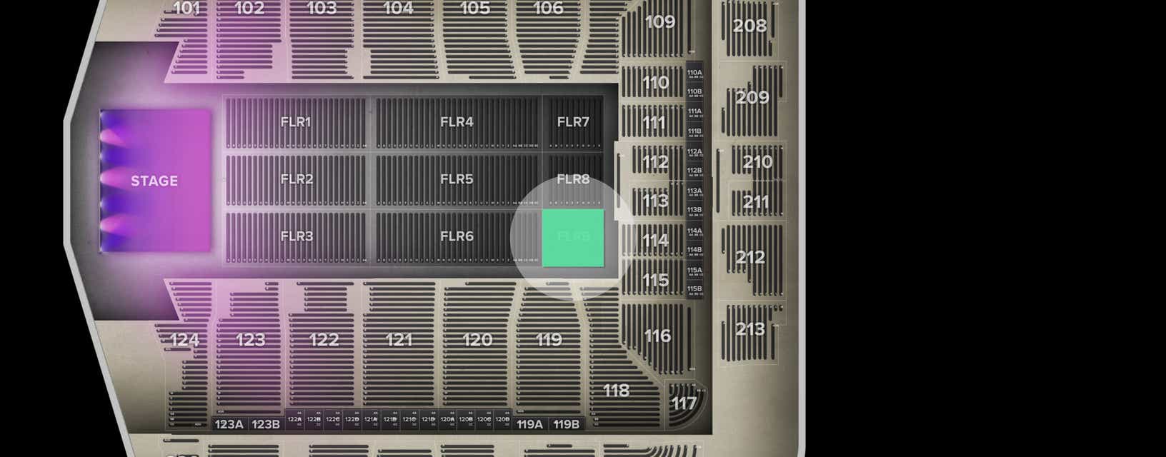 Seat view from Floor