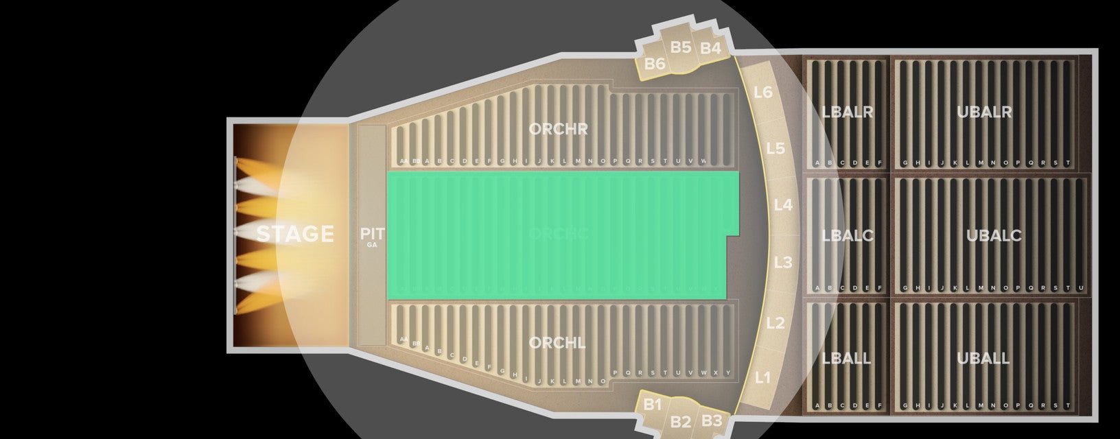 Seat view from 