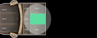 Seat view from Upper Balcony Center