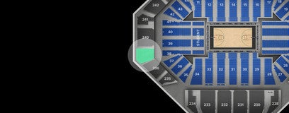 Seat view from Upper Baseline