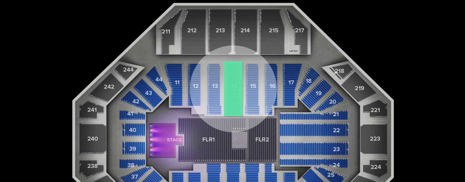 Seat view from Lower