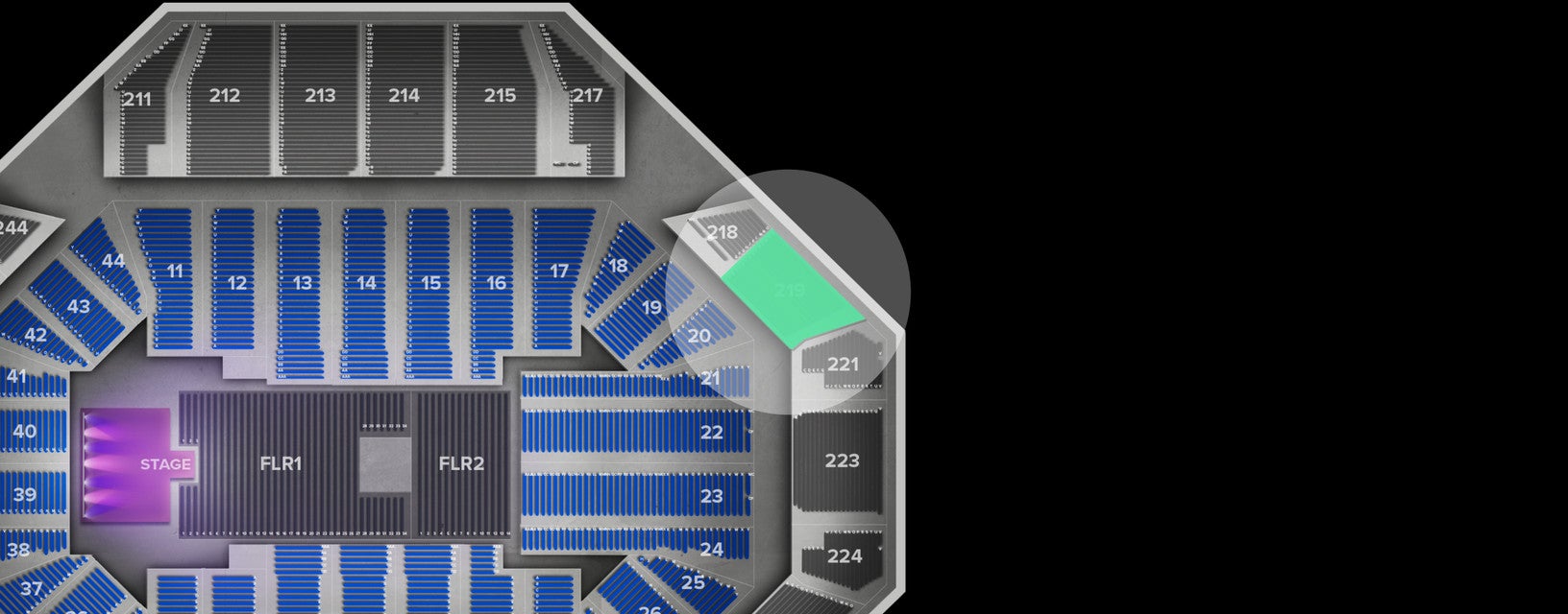 Seat view from Upper