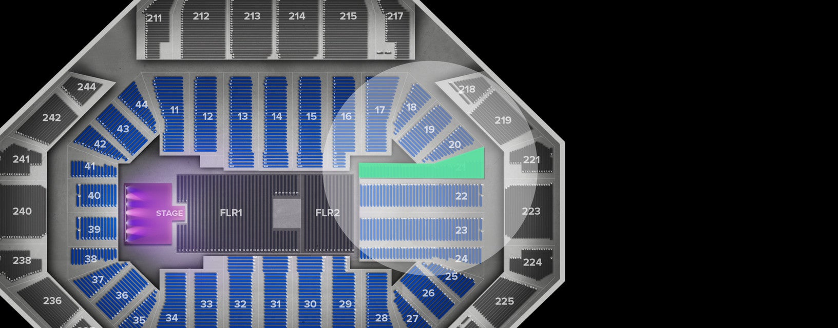 Seat view from Lower