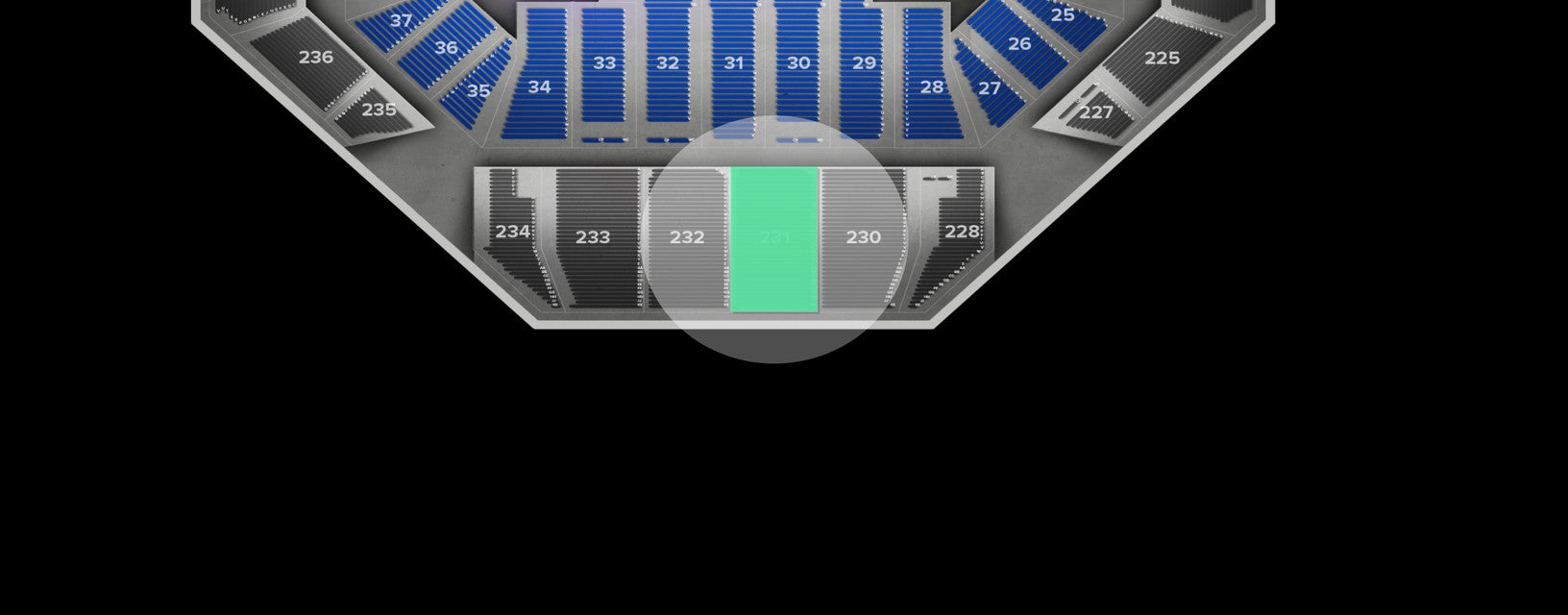 Seat view from Upper