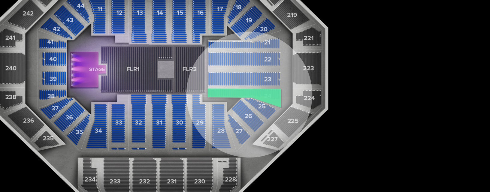 Seat view from Lower