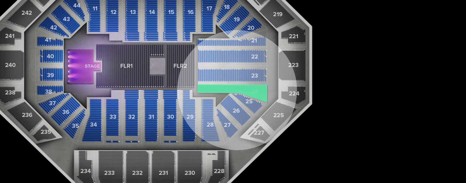 Seat view from Lower