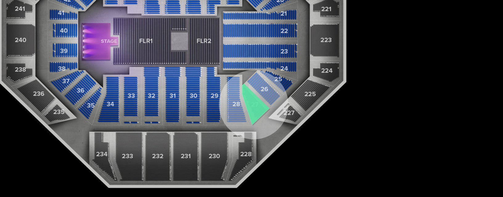 Seat view from Lower