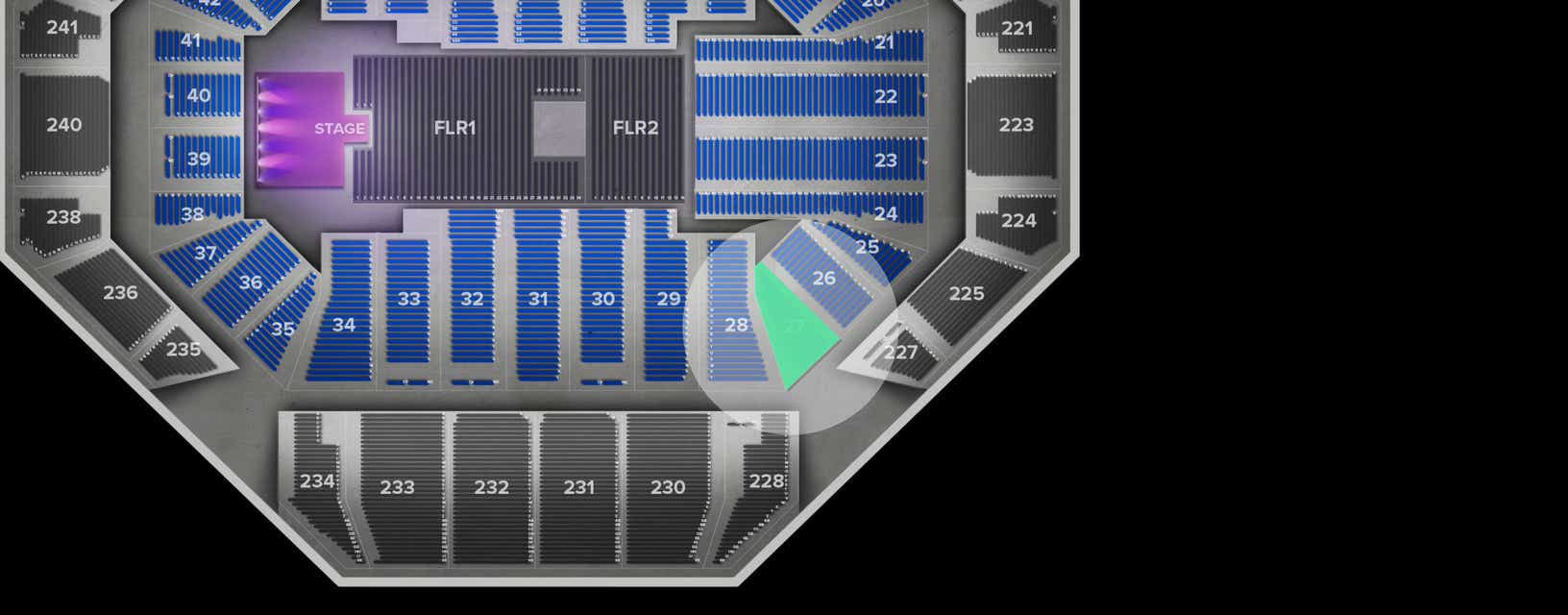 Seat view from Lower