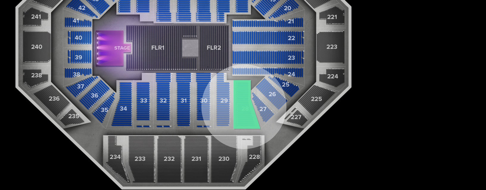 Seat view from Lower