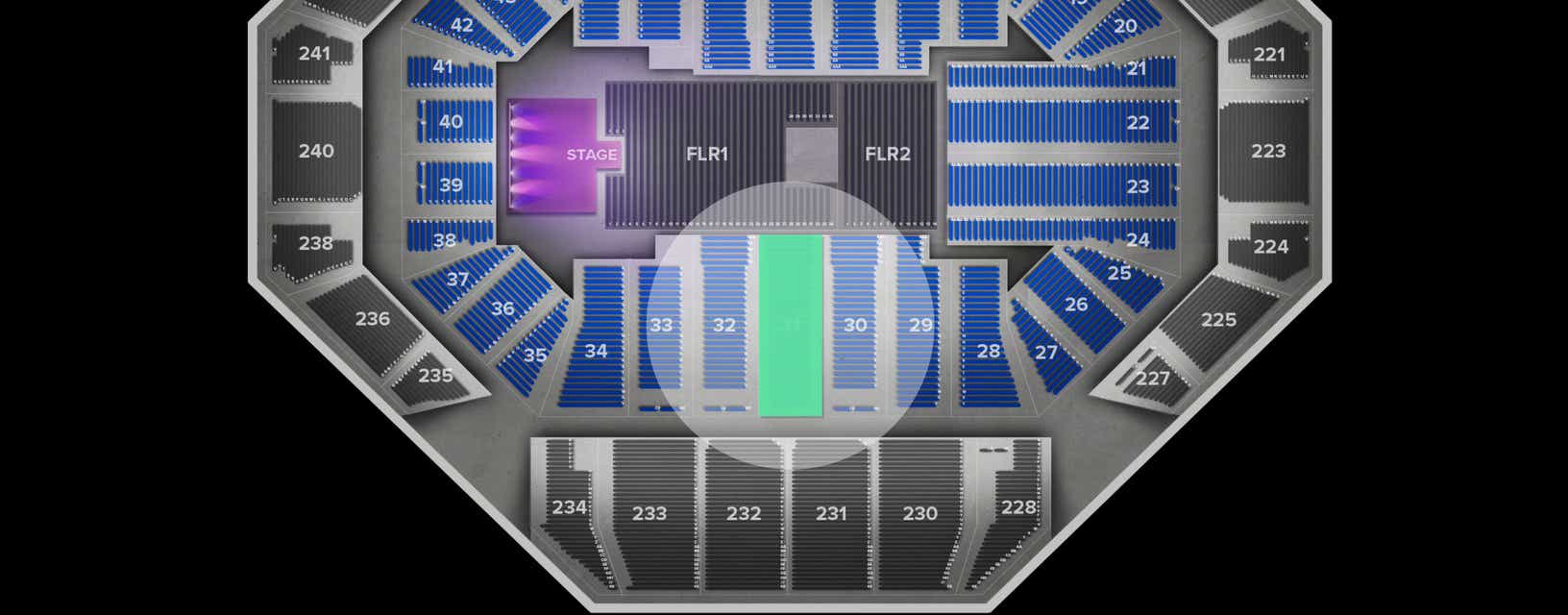 Seat view from Lower