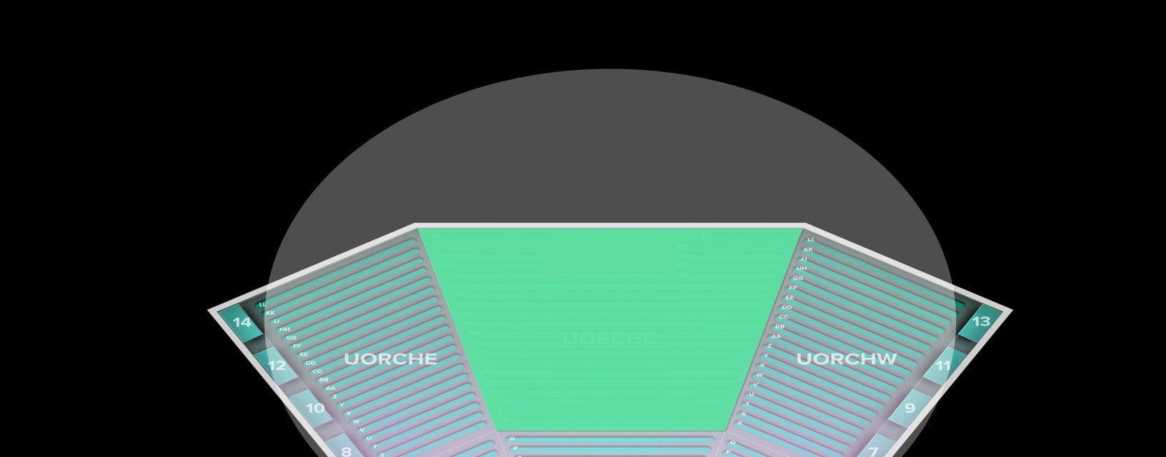 Seat view from Upper Orchestra