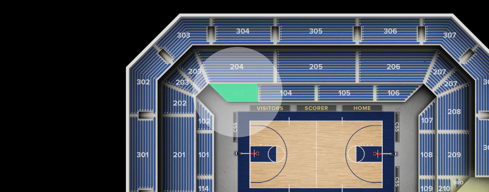 Seat view from Lower