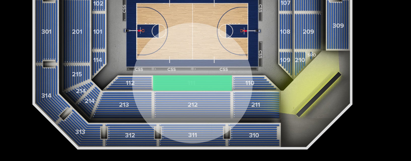 Seat view from Lower