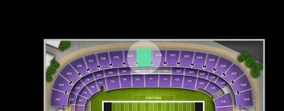 Seat view from Upper Sideline