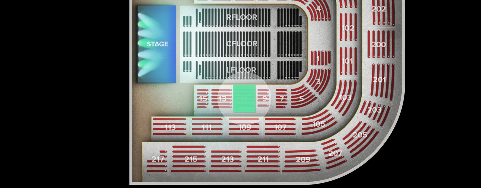 Seat view from Lower