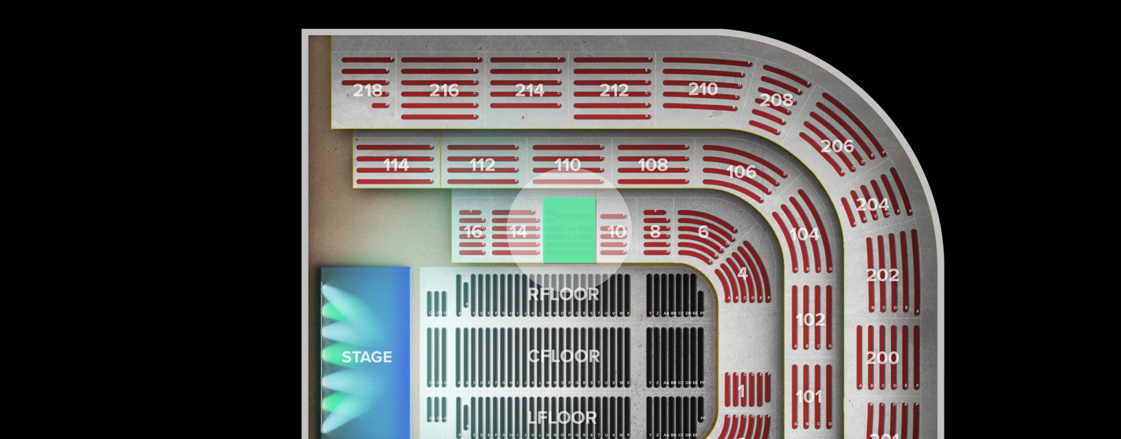 Seat view from Lower
